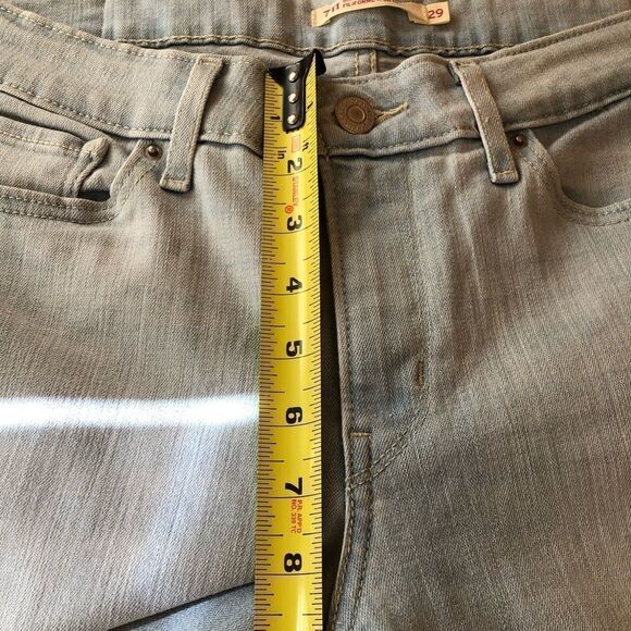 LEVI’S Straus 711 Skinny Ankle Filiforme A La Cheville Jeans EUC - Picture 12 of 14